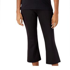 Zuda Black Active Flare Cropped Leggings Size XXS NWOT